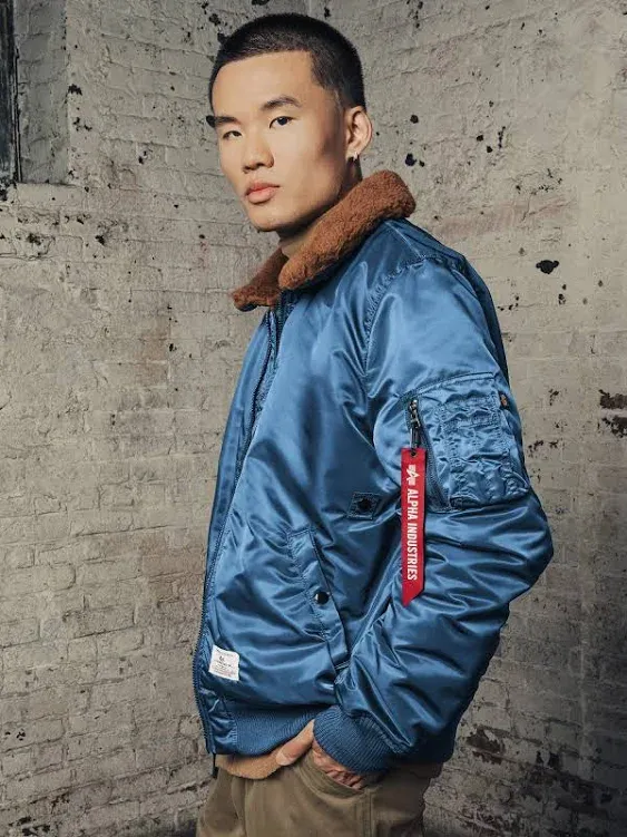 Alpha Industries | B-15 Mod Bomber Jacket | Alpha Industries Slate Blue / Xs