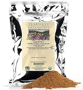 Starwest Botanicals Organic Ceylon Cinnamon Powder - Freshly Ground True Cinnamon - 1 Pound Bulk Spice Bag