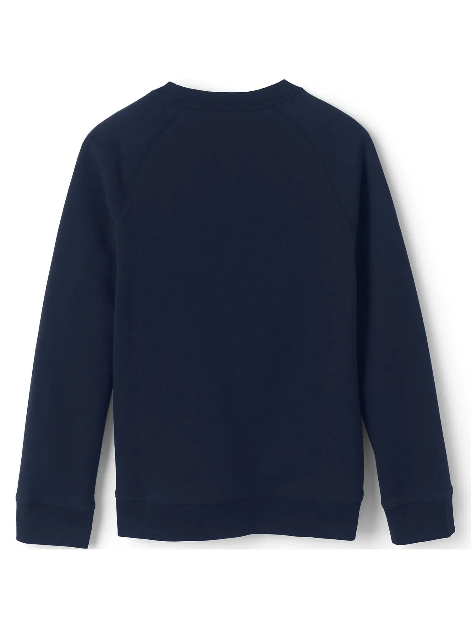 Lands' End School Uniform Kids Crewneck Sweatshirt - Medium - Classic Navy