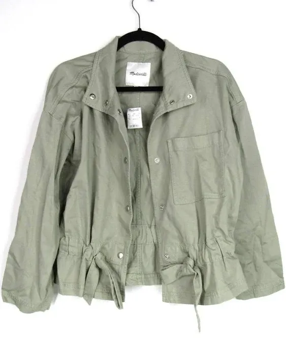 Madewell Women’s Southlake Military Jacket In Green Sz XS - New Women | Color ...