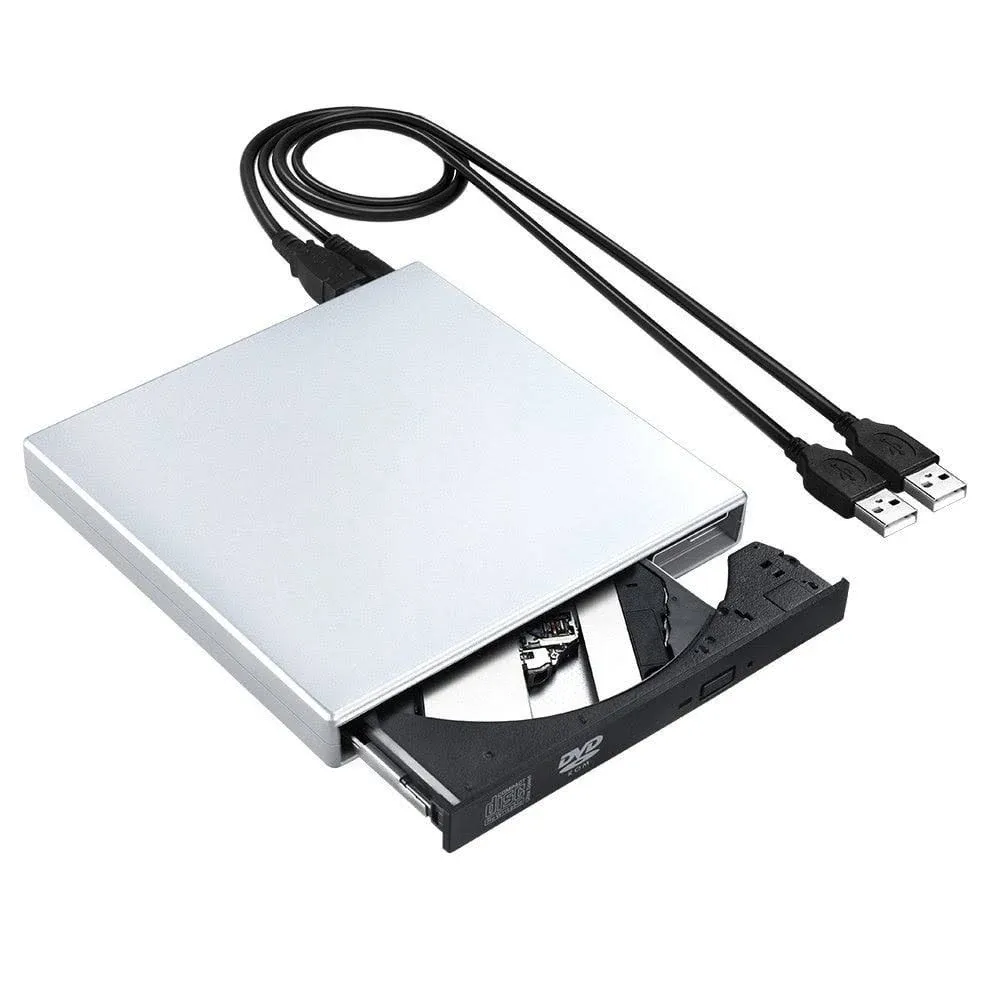 External CD/DVD Drive for Laptop, USB Ultra-Slim Portable Burner Writer ...