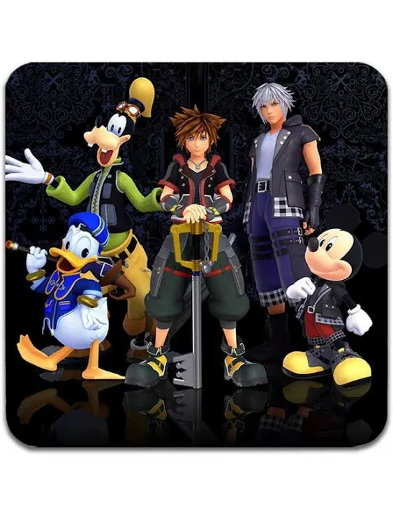 2 PCS Kingdom Hearts III Re Mind Coasters