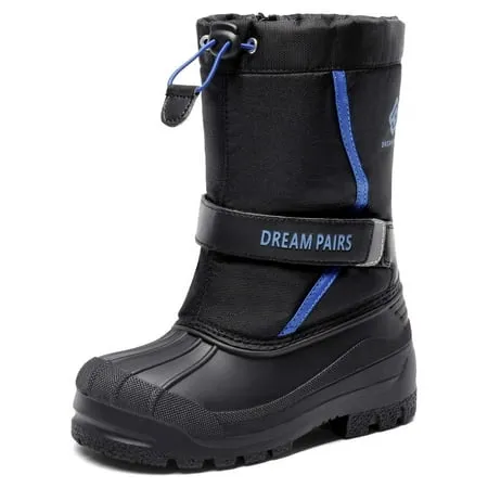 Kids Girls Boys Winter Snow Boots Warm Waterproof Anti-Slip Ski Boot