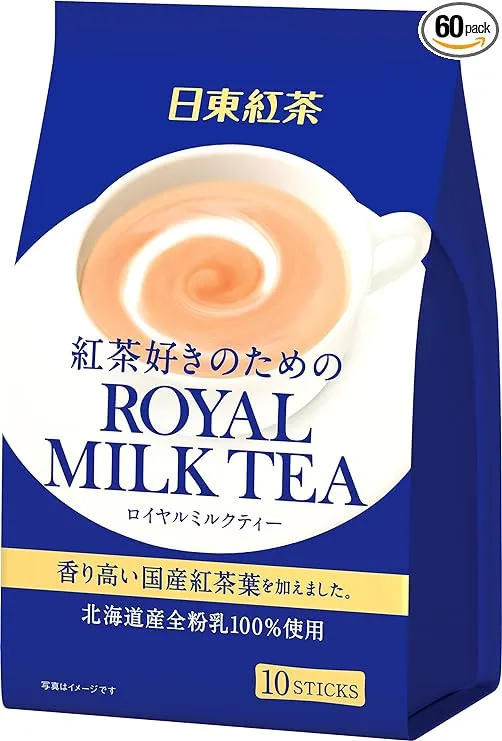 Nitto Black Tea Royal Milk Tea Sticks 10 pieces x 6 pieces 330