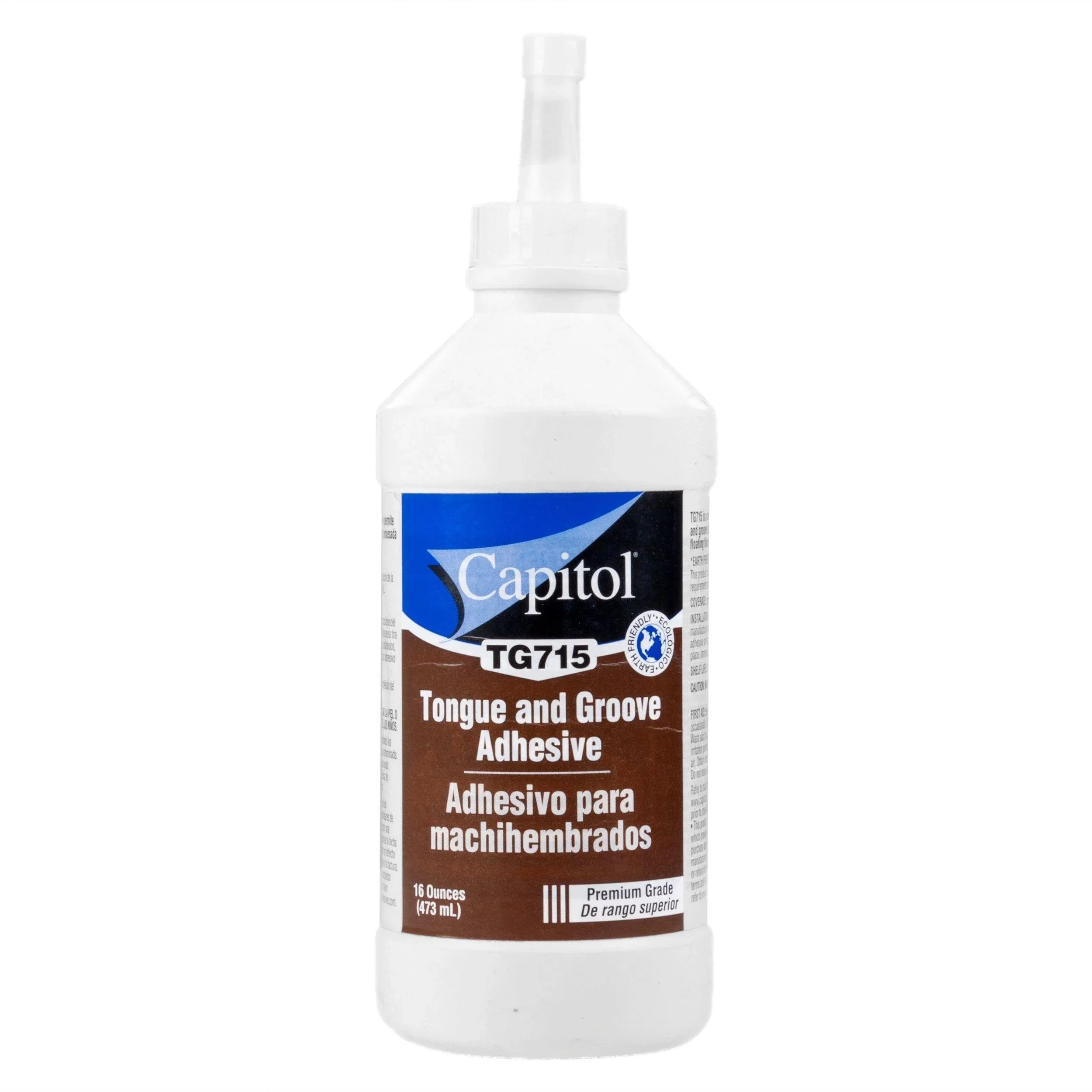 Floor Adhesive, 1 pt, Bottle, Off White, Latex Base