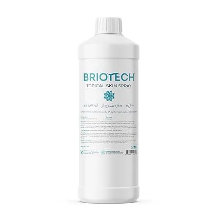 BRIOTECH Topical Skin Spray Hypochlorous Acid Spray for Body Face HOCl Facial Mist Support Against Irritation Redness Soo