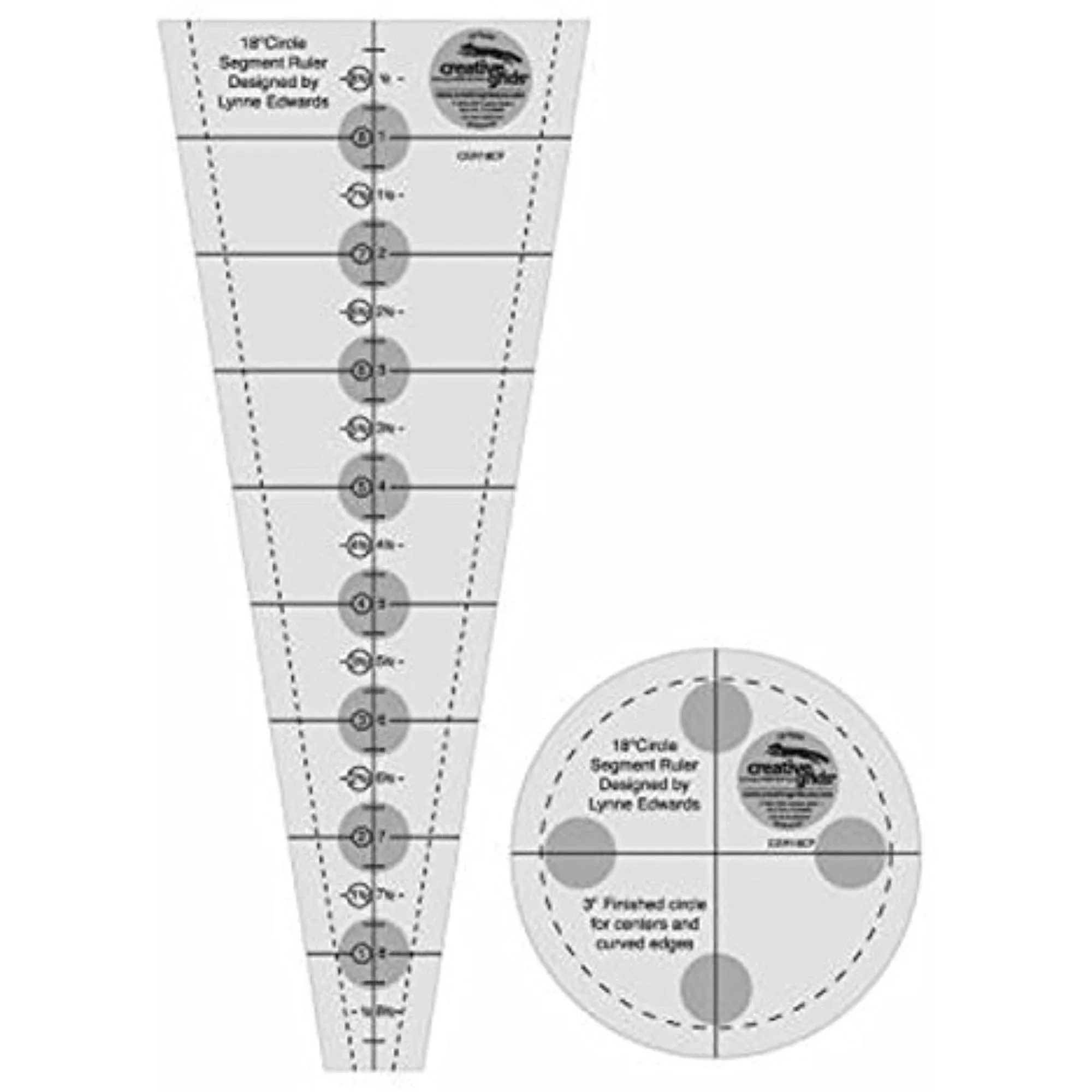 Creative Grids 18 Degree Dresden Plate Ruler