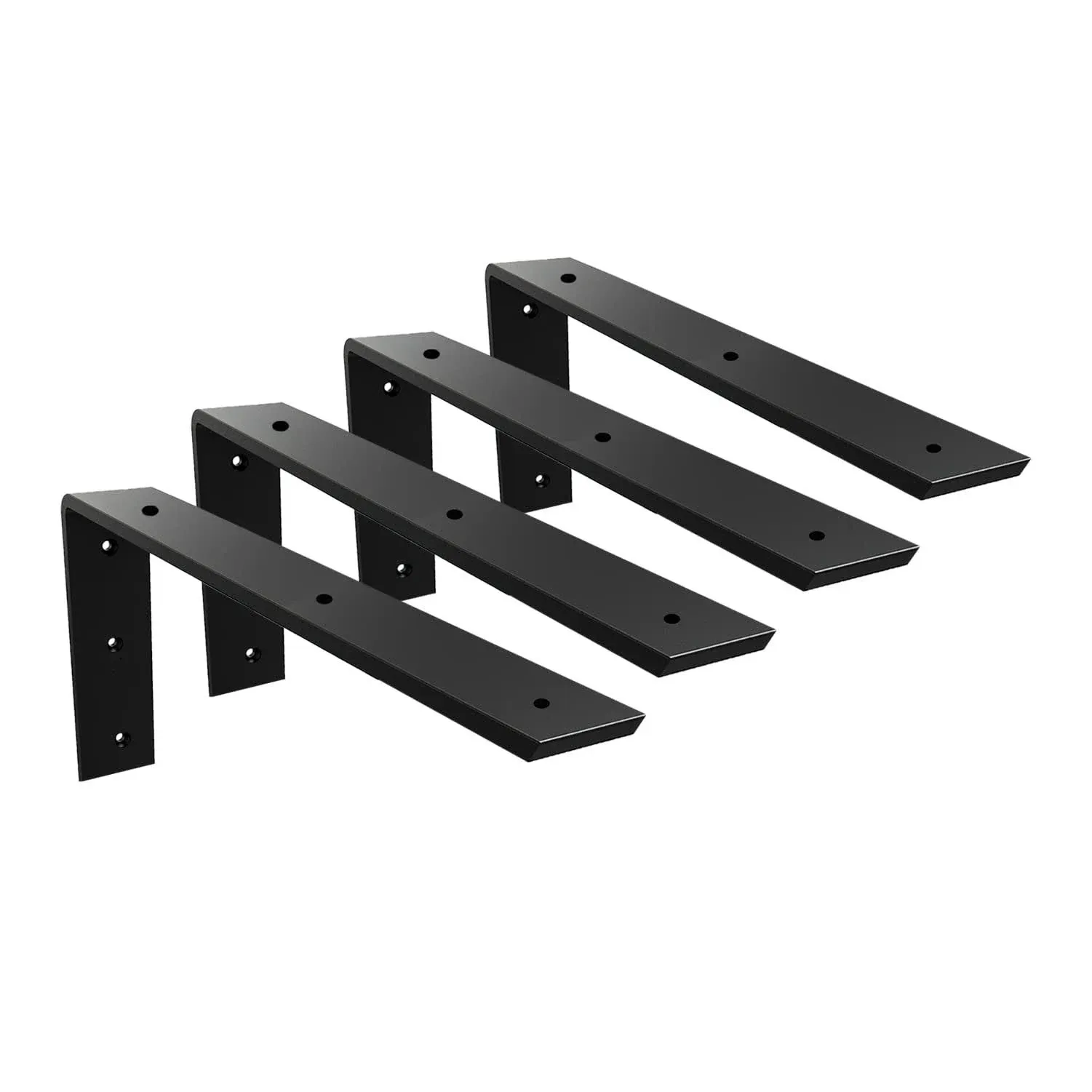 Walwe Countertop Support Bracket 4 Pack 12 inch Heavy Duty Granite Countertop Bracket 12" x 6" x 2 1/2" Shelf L Bracket Mantel Corbels for Quartz/Granite/