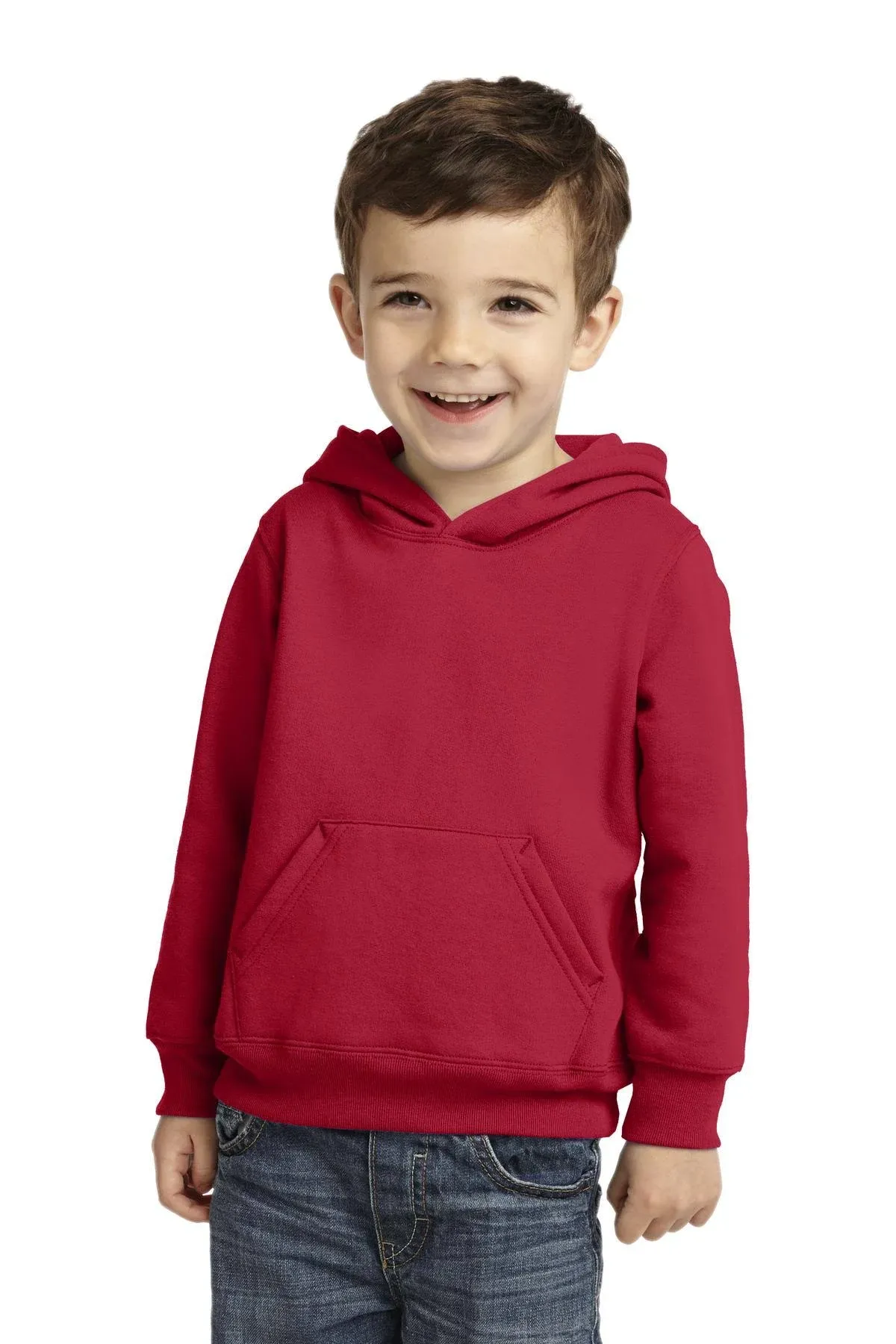 Port & Company CAR78TH Toddler Core Fleece Pullover Hooded Sweatshirt - Athletic Heather - 2T