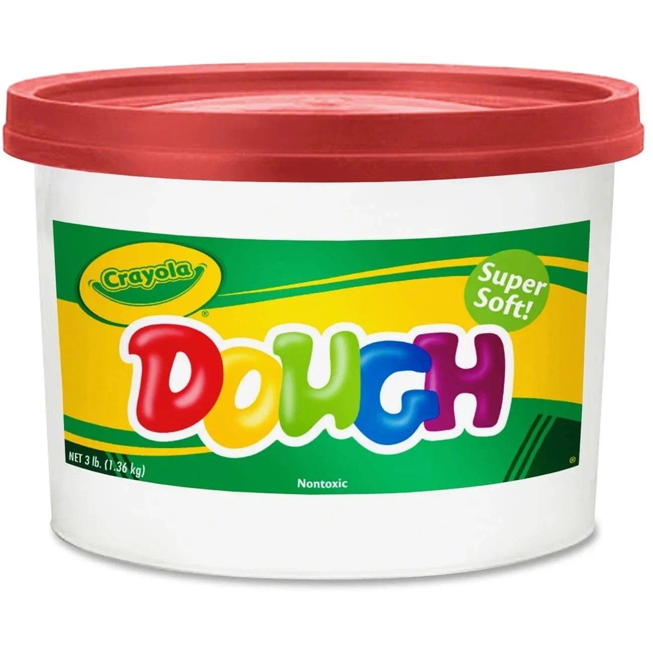 Crayola Dough - Red (3lb), Bulk Modeling Dough for Kids, Clay Alternative, Resealable Tub, Ages 3+, Great for Kids Arts & CraftsCrayola Dough - Red (3lb), Bulk Modeling Dough for Ki…