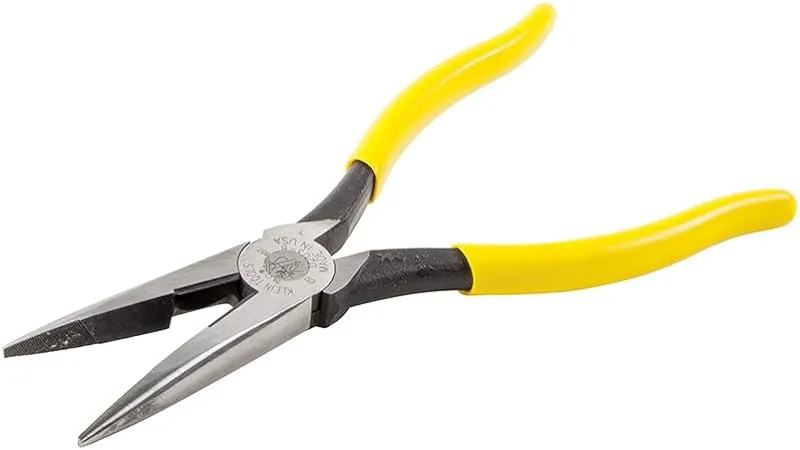 KLEIN TOOLS D203-8 Needle Nose Plier,8-7/16" L,Smooth