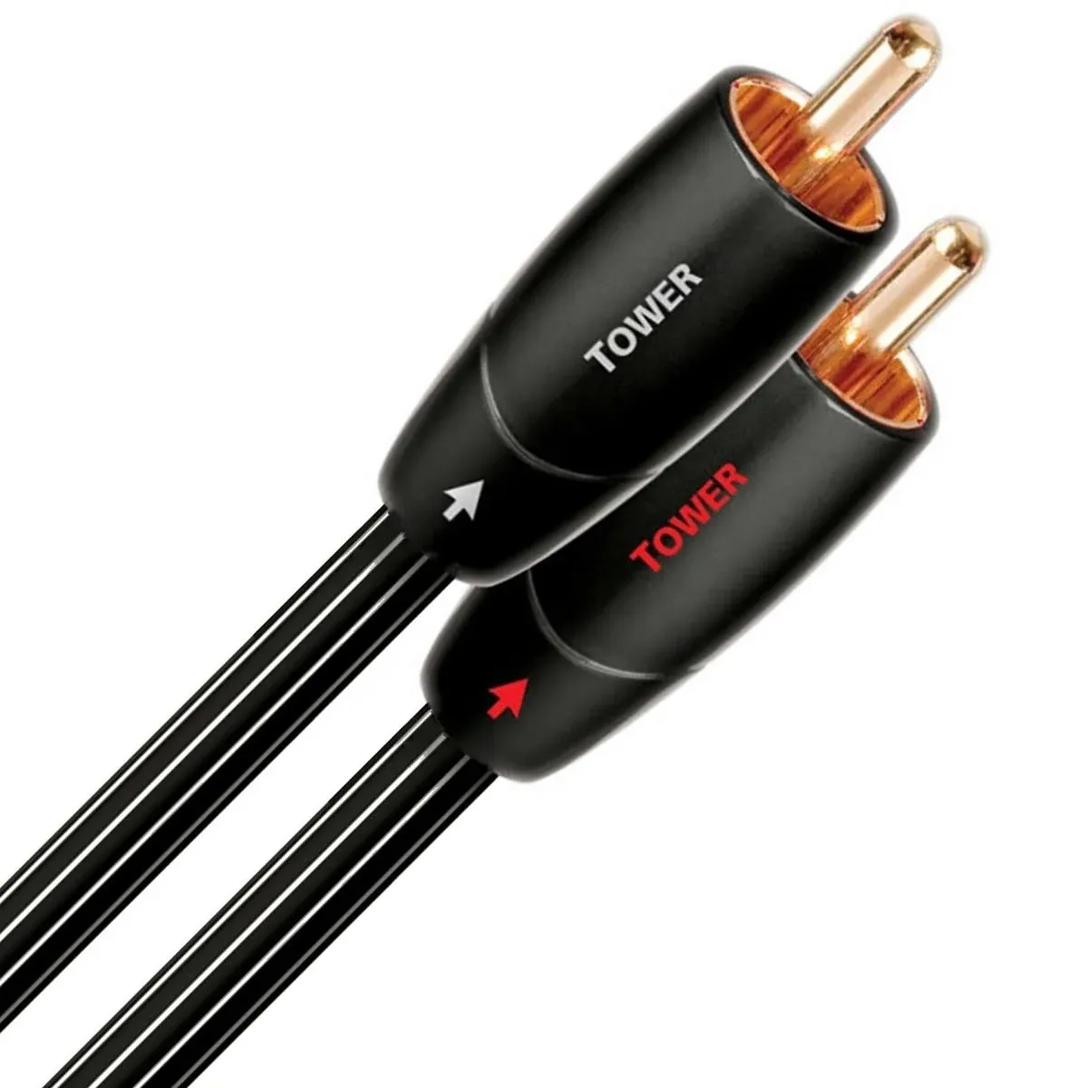 AudioQuest - Tower 2' RCA-to-RCA Interconnect Cable - Black/White