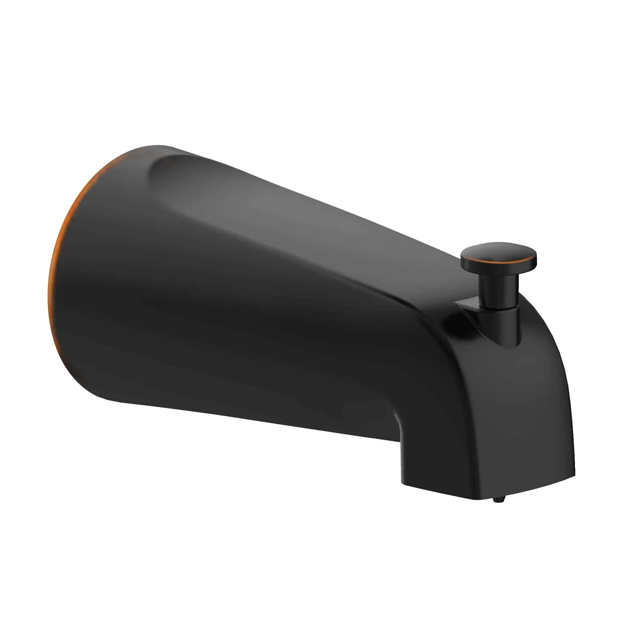 Design House 595629 Slip on Pull-Up Wall Mount Tub Diverter Spout, Matte Black