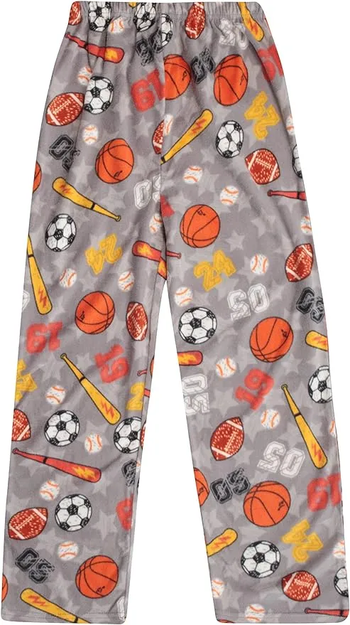 PRINCE OF SLEEP Plush Pajama Pants - Fleece PJs for Boys