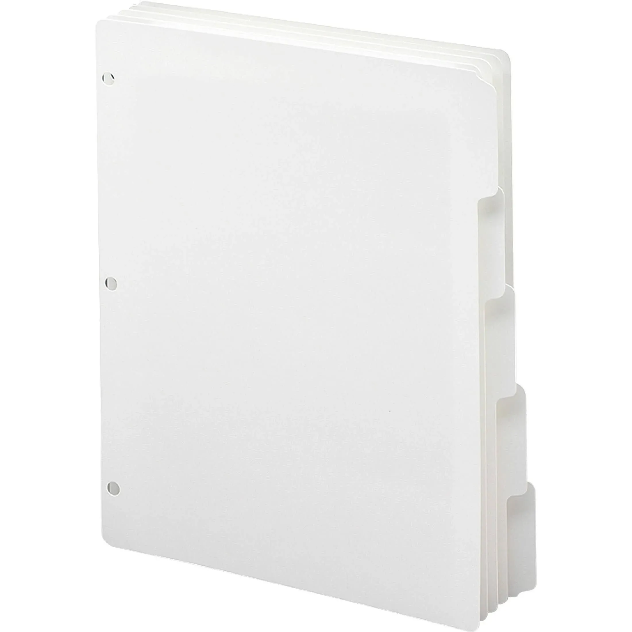 Smead Three-Ring Binder Index Divider 5-Tab 11 x 8.5 White 20 Sets