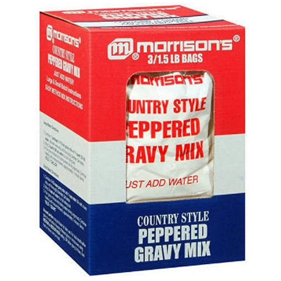 Morrison's Gravy Mix, Peppered, Country Style - 1.5 lb