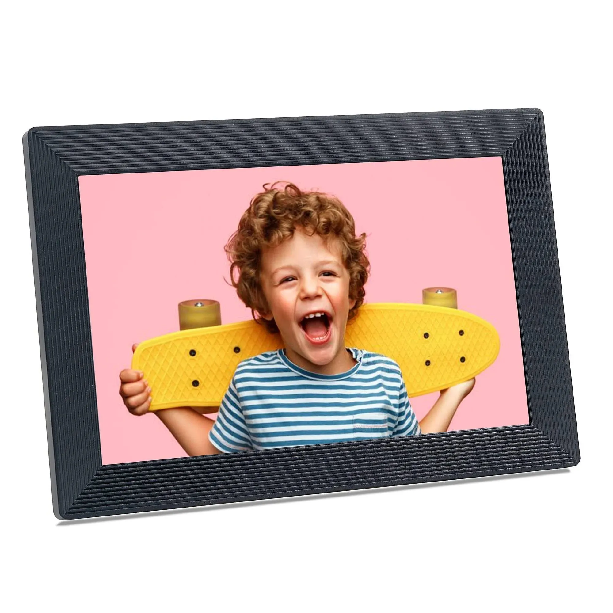 WiFi Digital Picture Frame with Frameo App, 10.1 inch HD Touch Screen Digital ...