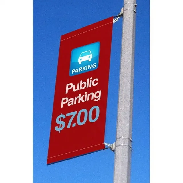 Signworld 24 Street Light Pole Banner Bracket Hardware - Great for Street Advertising (Marketing Promotional City Banners Sign Display)