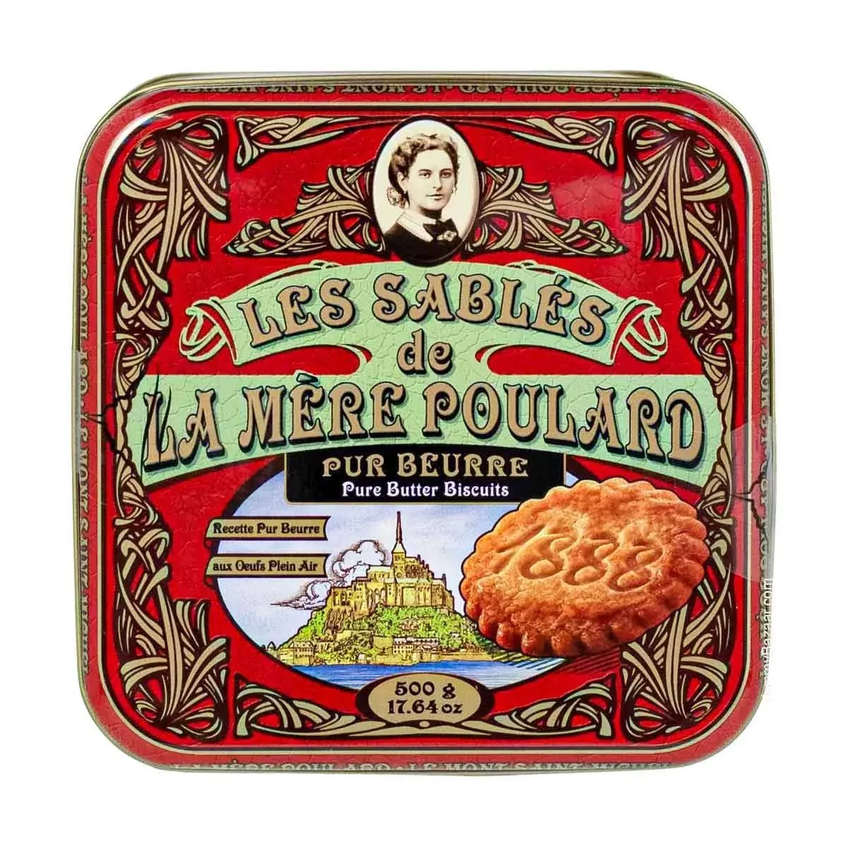 BISCUITERIE LA MERE POULARD - French Pure Butter Shortbread - 17.63oz/ 500gr