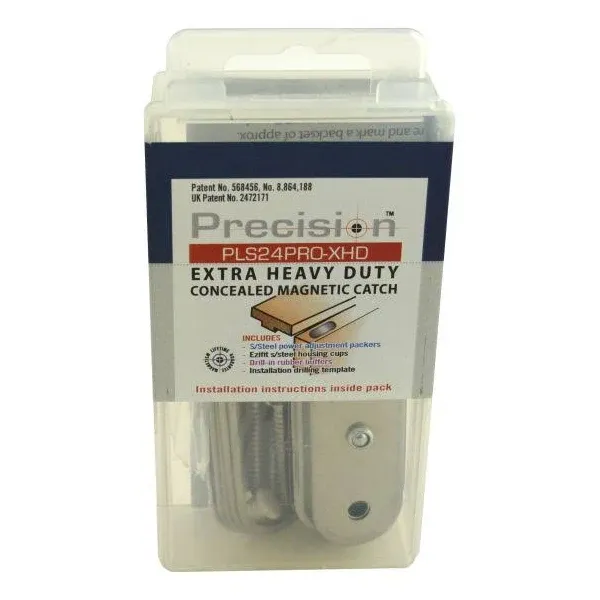 Precision Lock PLS24PROXHD Heavy Duty Magnetic Catch Silver