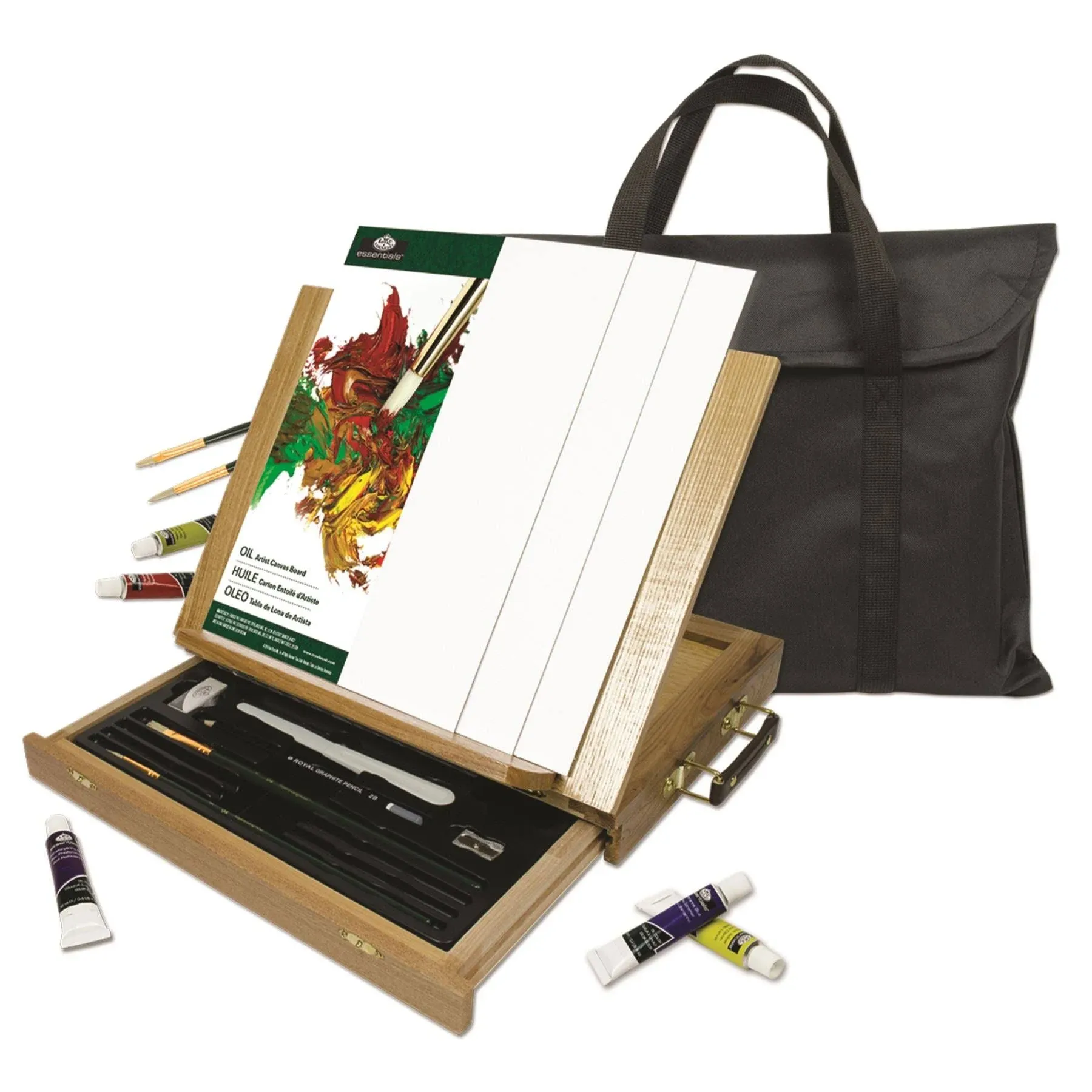 Easel Art Set W/Easy To Store Bag-Watercolor FOB: MI