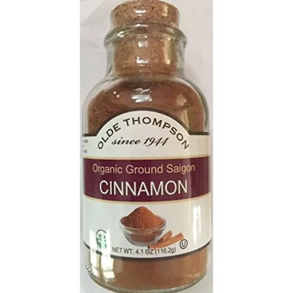 Olde Thompson Organic Ground Saigon Cinnamon 4.1ounce Jar