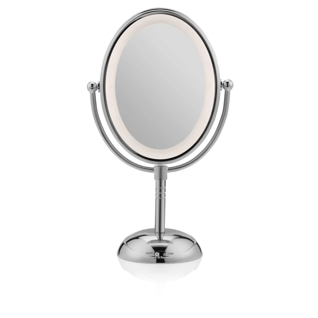 Conair® Reflections Oval LED Lighted Double-Sided Mirror in Polished Chrome