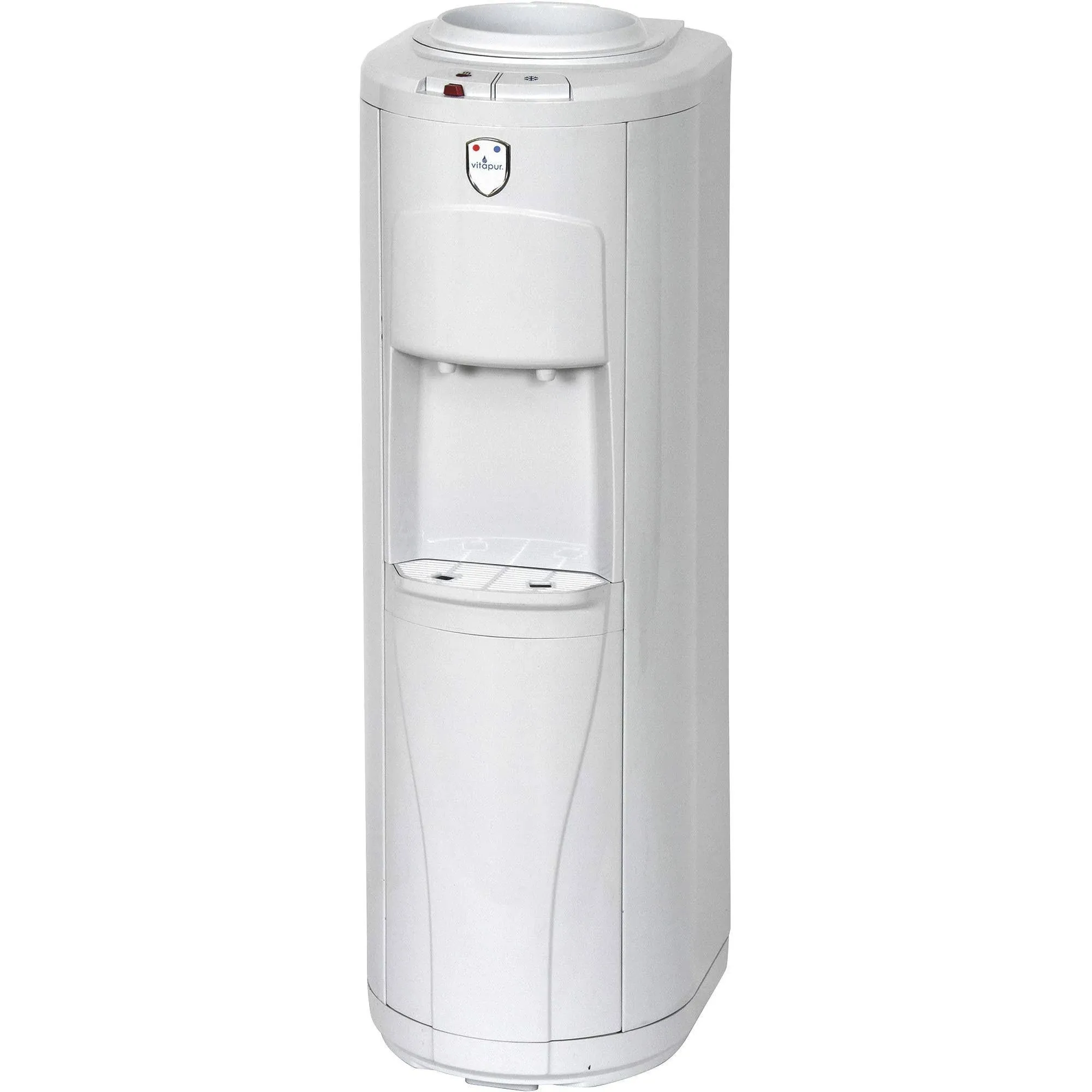 GHP Vitapur Top-Load Floor Standing Hot and Cold Water Dispenser — White,