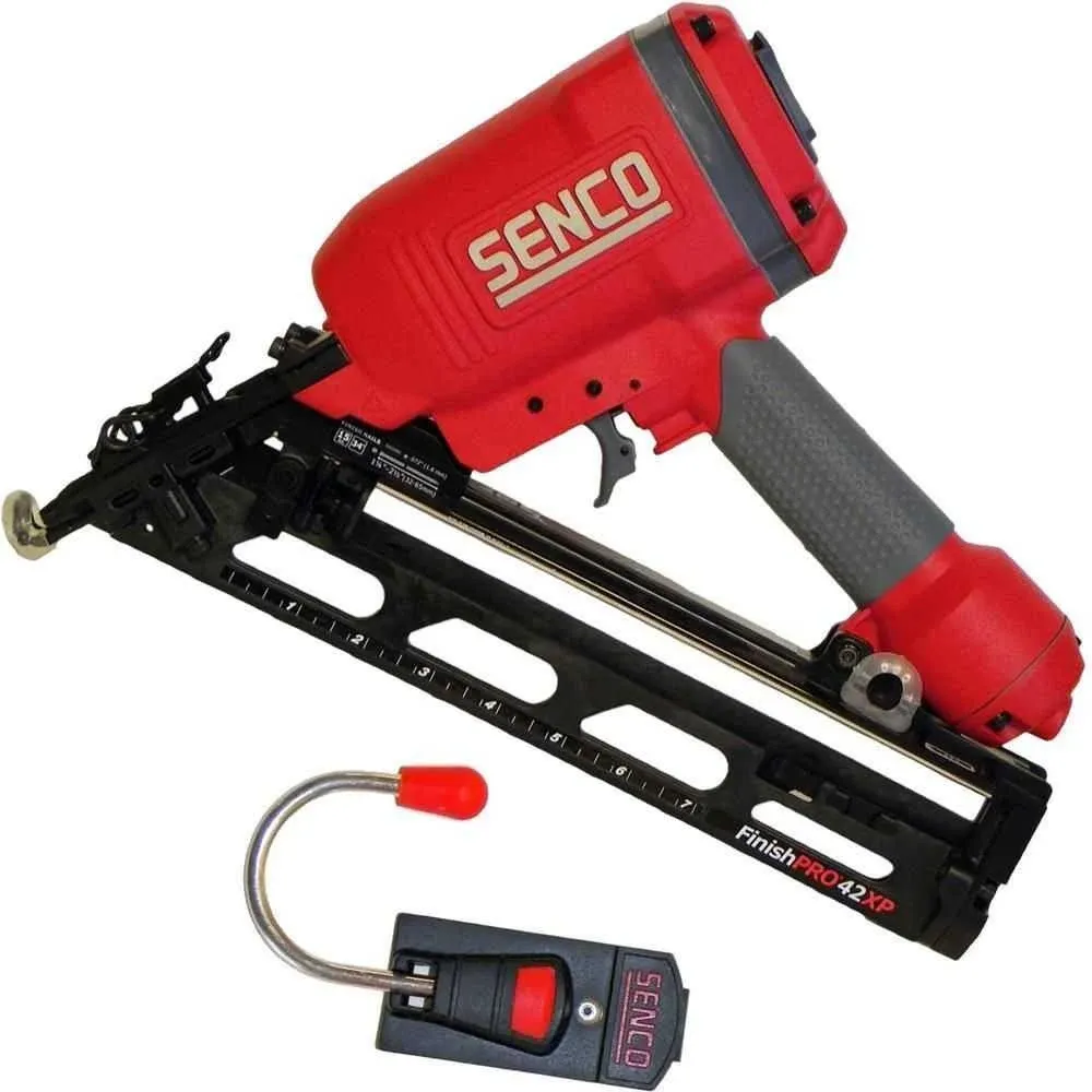 Senco 4G0001N FinishPro Series Finish Nailer, 104 Magazine, 34 deg Collation, Plastic Strip Collation, 3.87 scfm Air