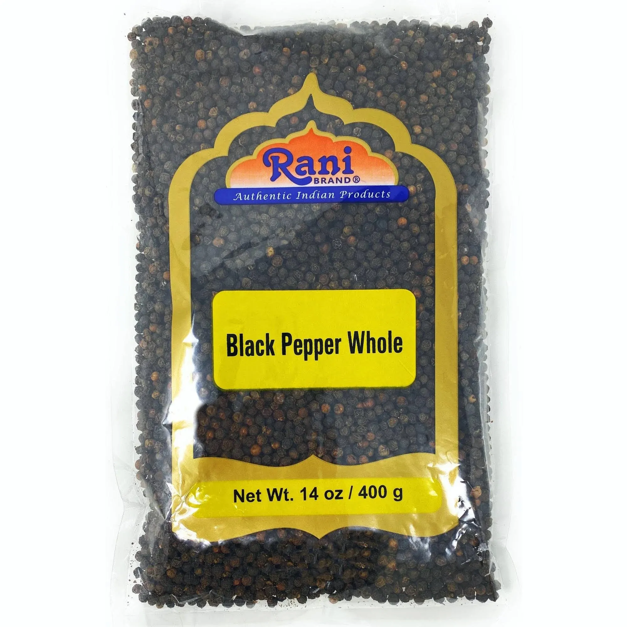 Rani Brand Authentic Indian Products - Black Pepper Whole (Peppercorns) MG-1 Grade - 14oz (400g)