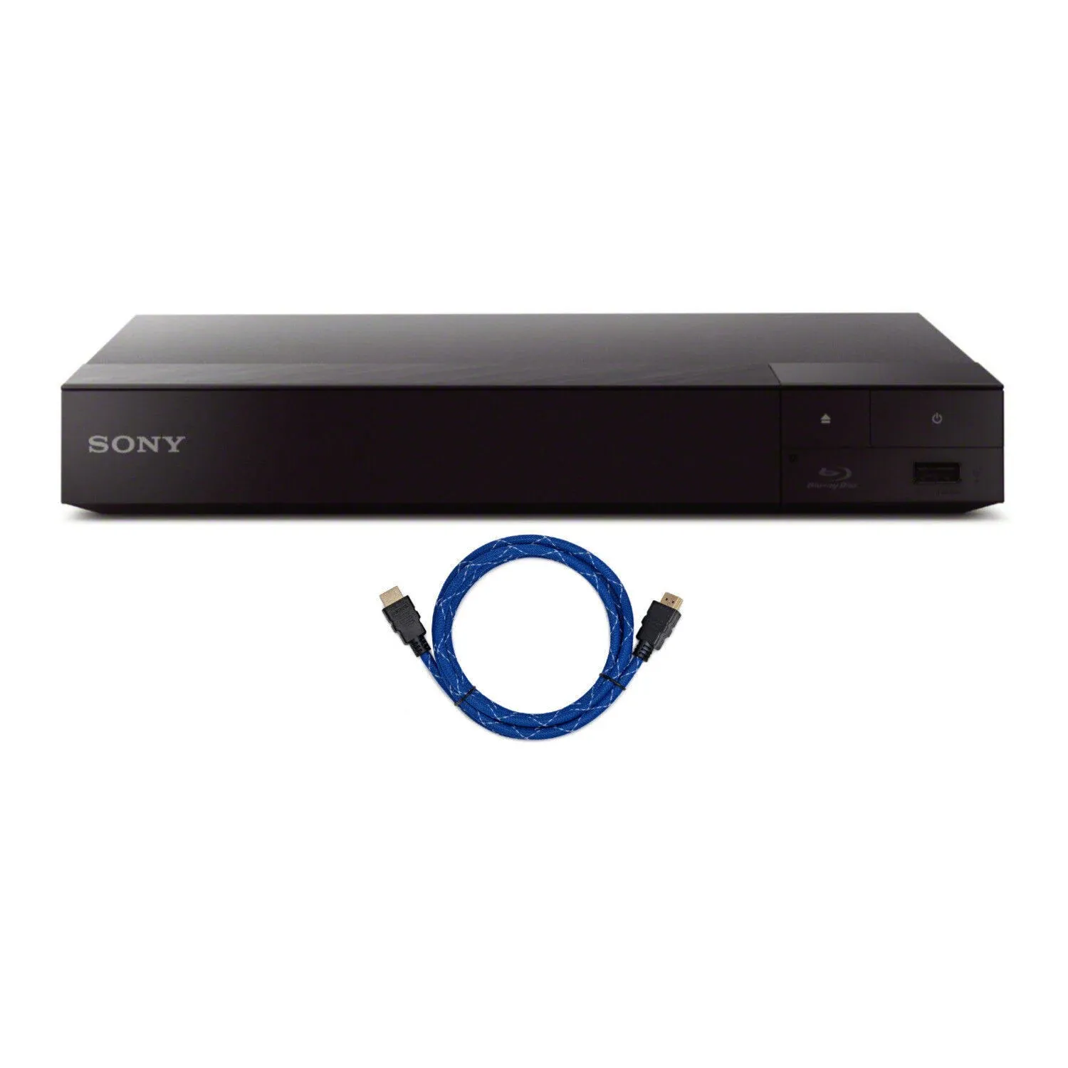 Sony 4K Upscaling 3D Streaming Blu Ray Disc Player Black with Knox Gear Cable