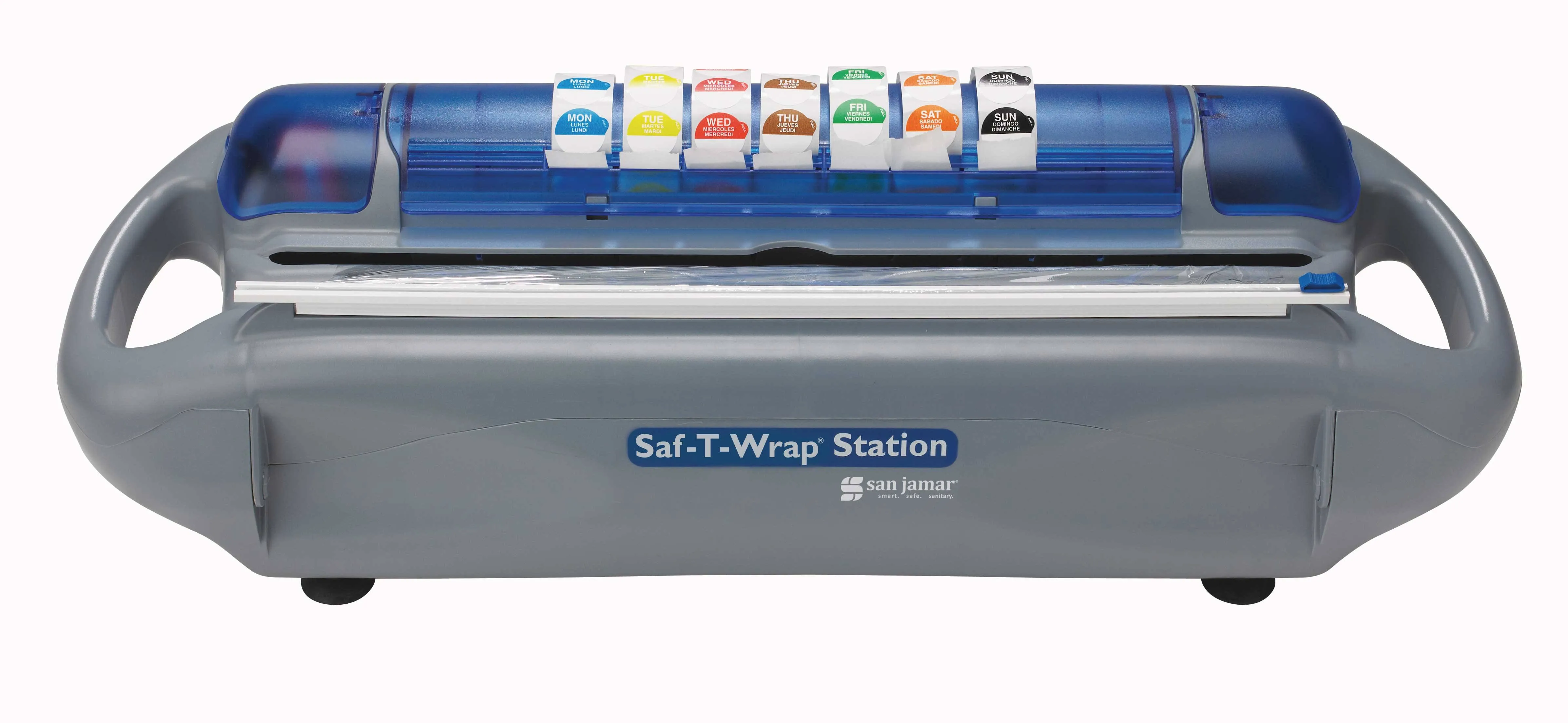 Saf-T Wrap Station Dispenser with Slide Cutter - San Jamar SW1218SC