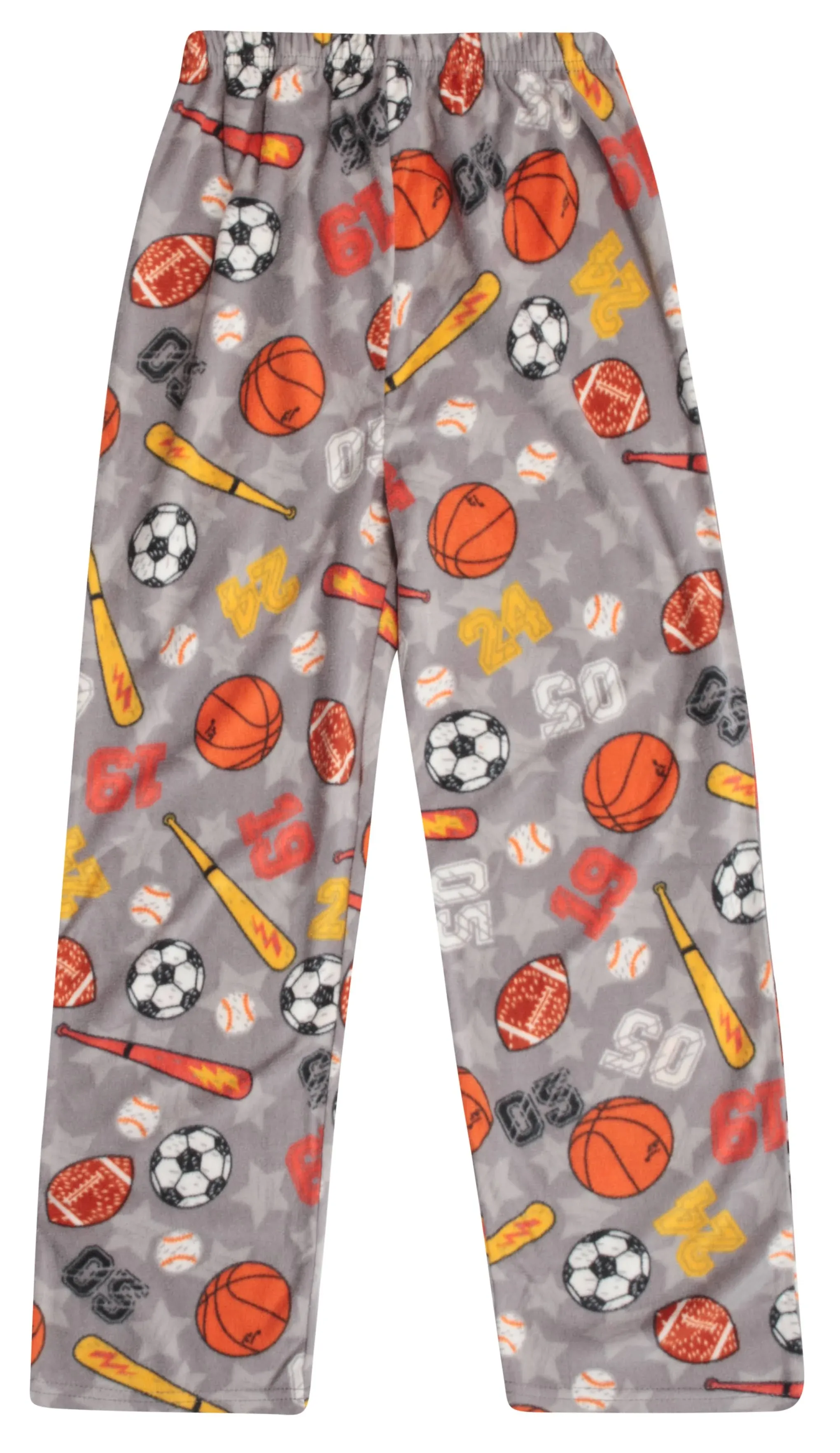 Prince of Sleep Plush Pants - Fleece Pjs for Boys 45702-1A-4 (14-16 Years, Grey Sport Micro Fleece)