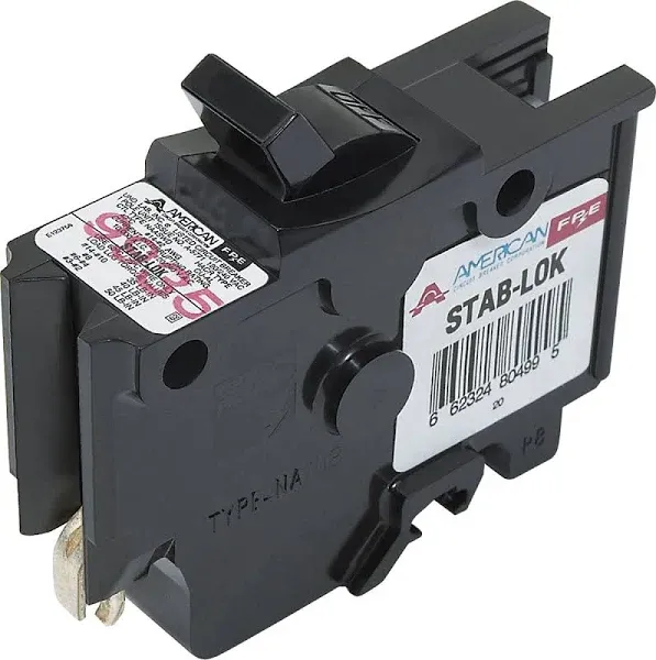 NA20 FEDERAL PACIFIC FPE 20 AMP STAB-LOK 1 POLE BREAKERS THICK SERIES