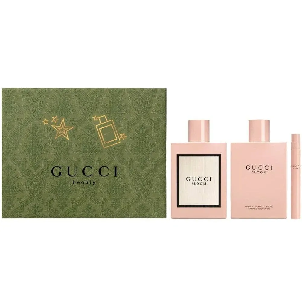 Gucci Bloom Gift Set 100ml Eau de Parfum + 10ml min EDP + 100ml Body Lotion