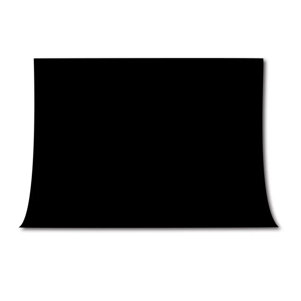 MTMETY 10x7ft Black Photo Video Photography Background Studio Non-Woven Fabric Backdrop Screen