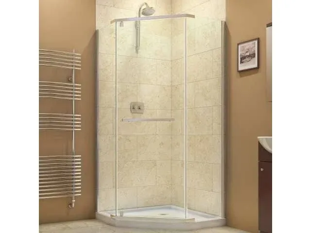 DreamLine SHEN-2134340-01 Prism Frameless Pivot Shower Enclosure in Chrome