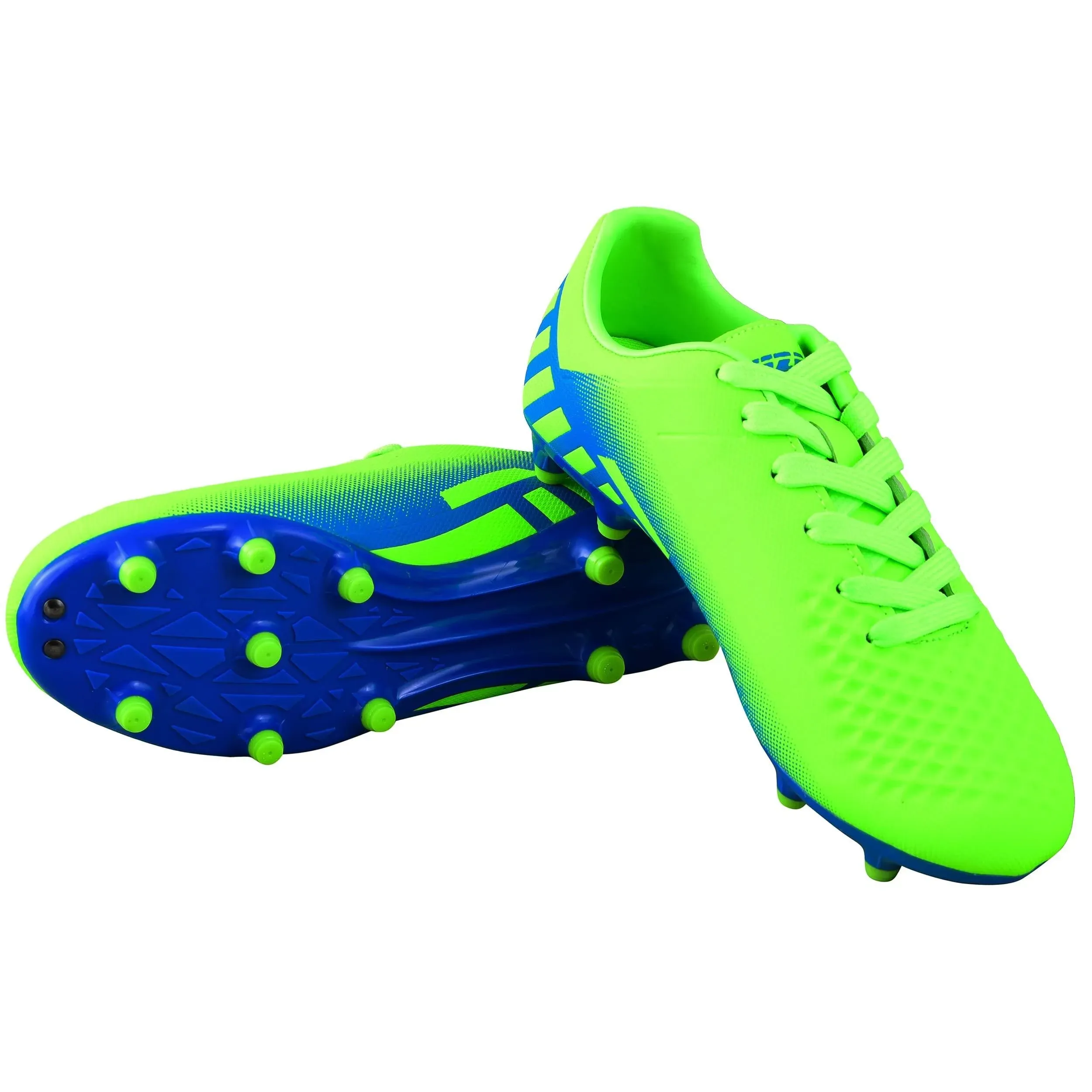 Vizari Youth Santos Jr & FG Green/Blue Soccer Cleats