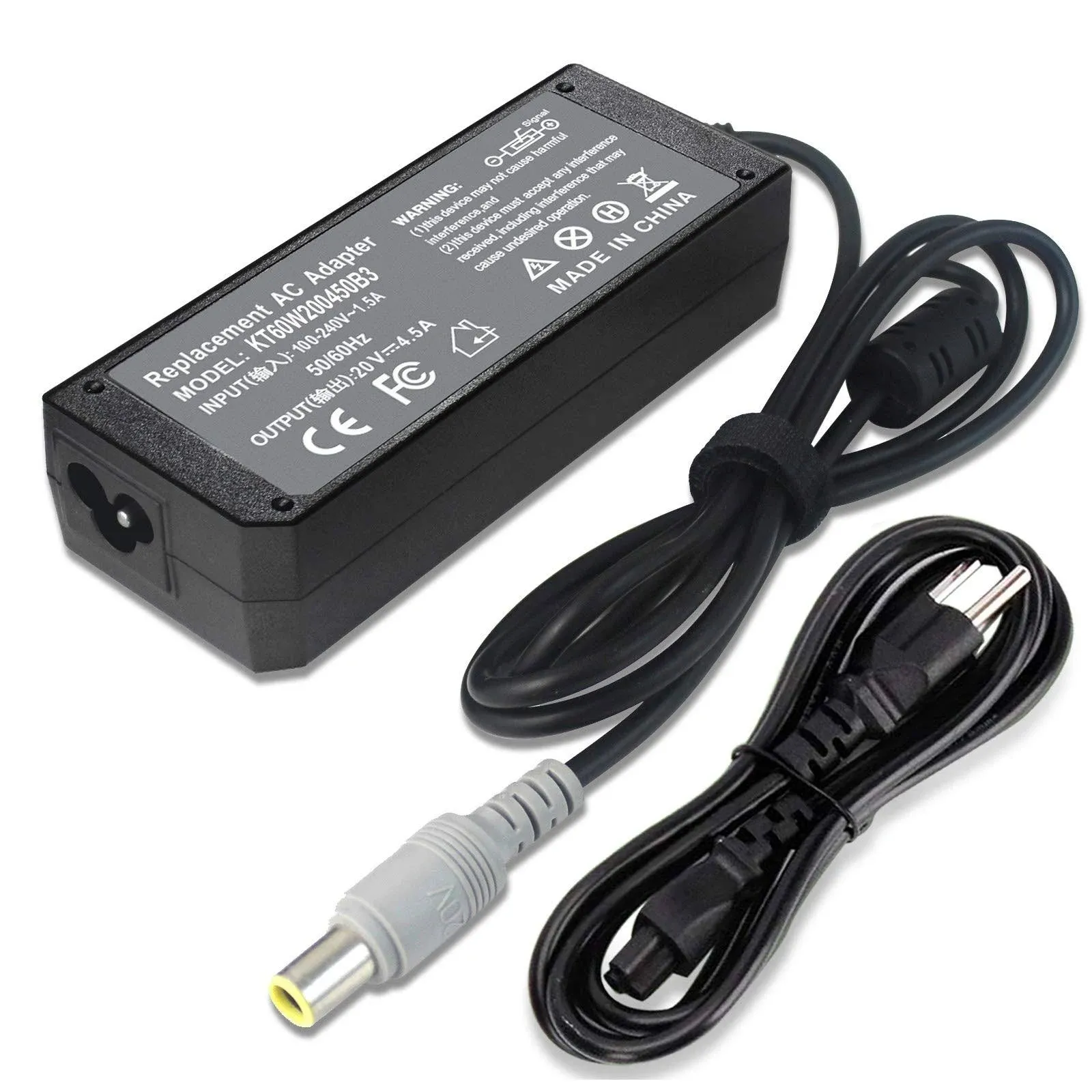 90W 20V 4.5A AC Adapter Charger for Lenovo Thinkpad T60 T61 T400 T410 T420 T430 