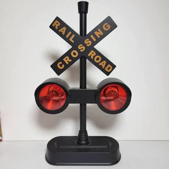 Hayes 15887 Railroad Train / Track Crossing Sign with Flashing Lights and Sounds  | eBay