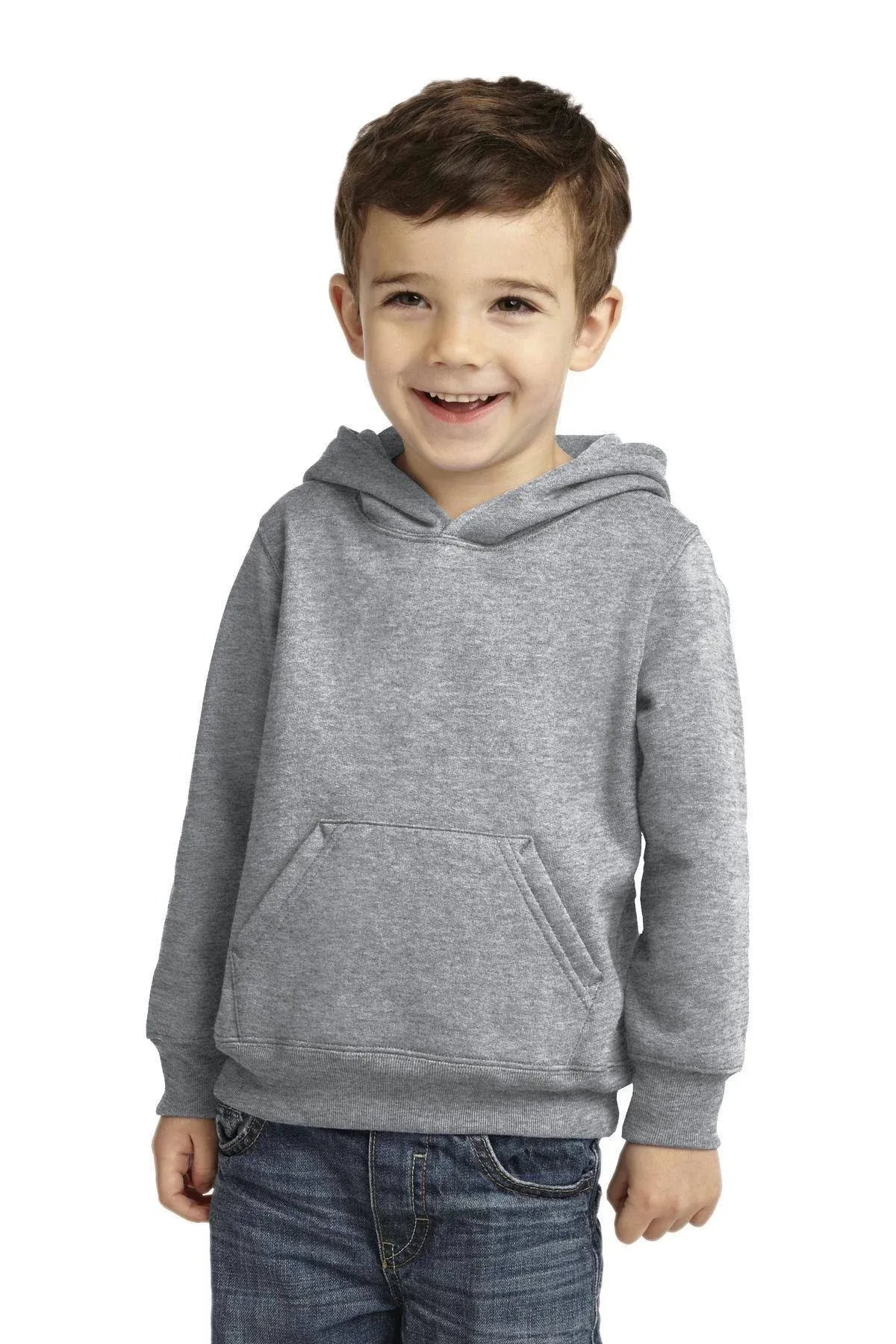 Port & Company CAR78TH Toddler Core Fleece Pullover Hooded Sweatshirt - Jet Black ...