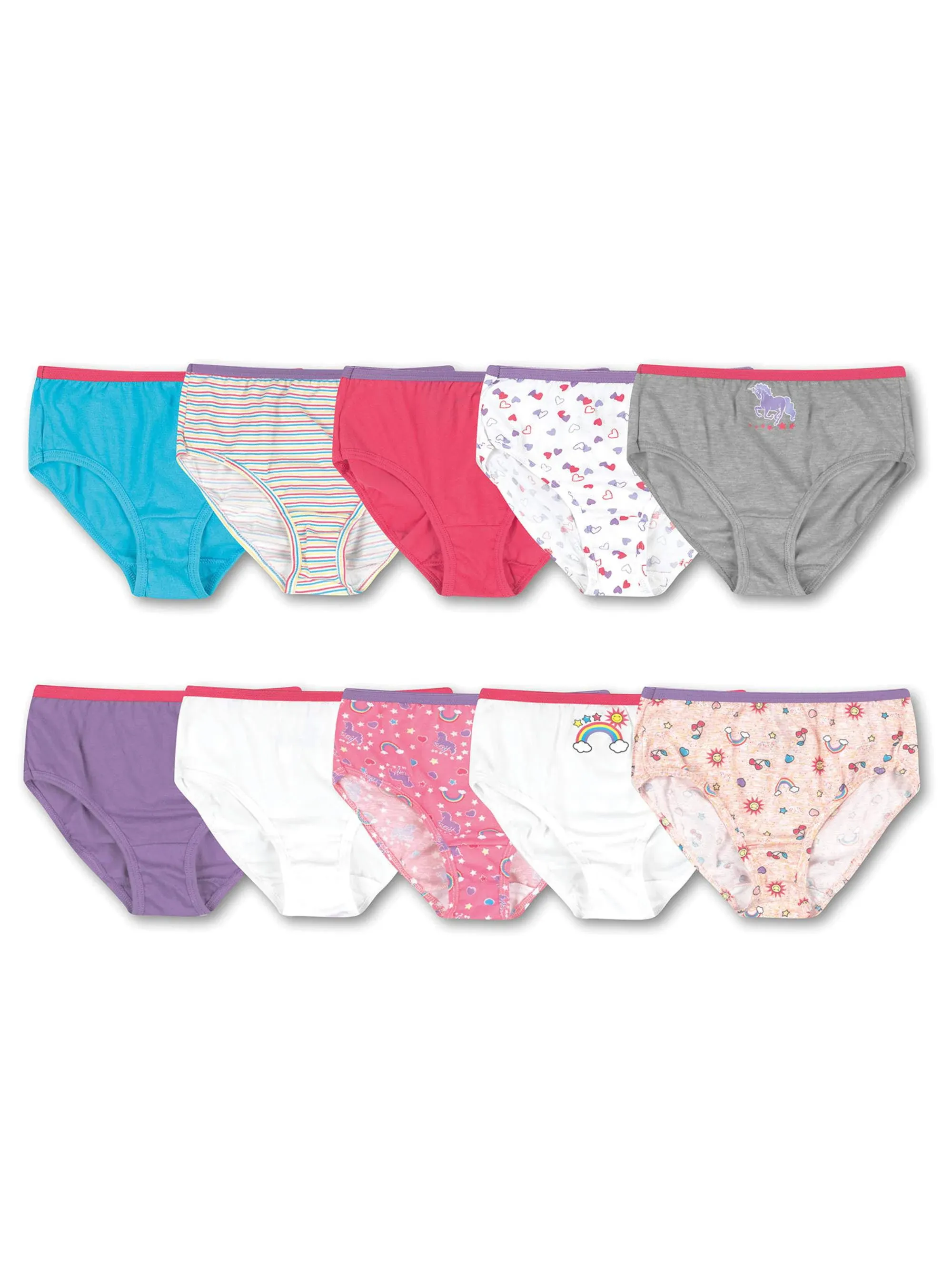 Hanes Girls' 10-Pack Cotton Briefs