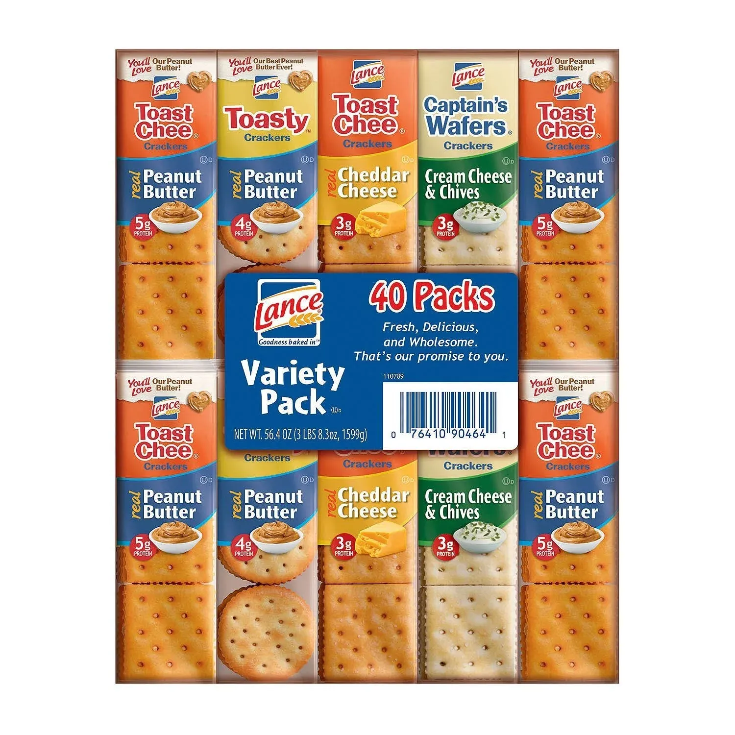 Lance Variety Pack,40 Count, 56.8 oz Total Weight