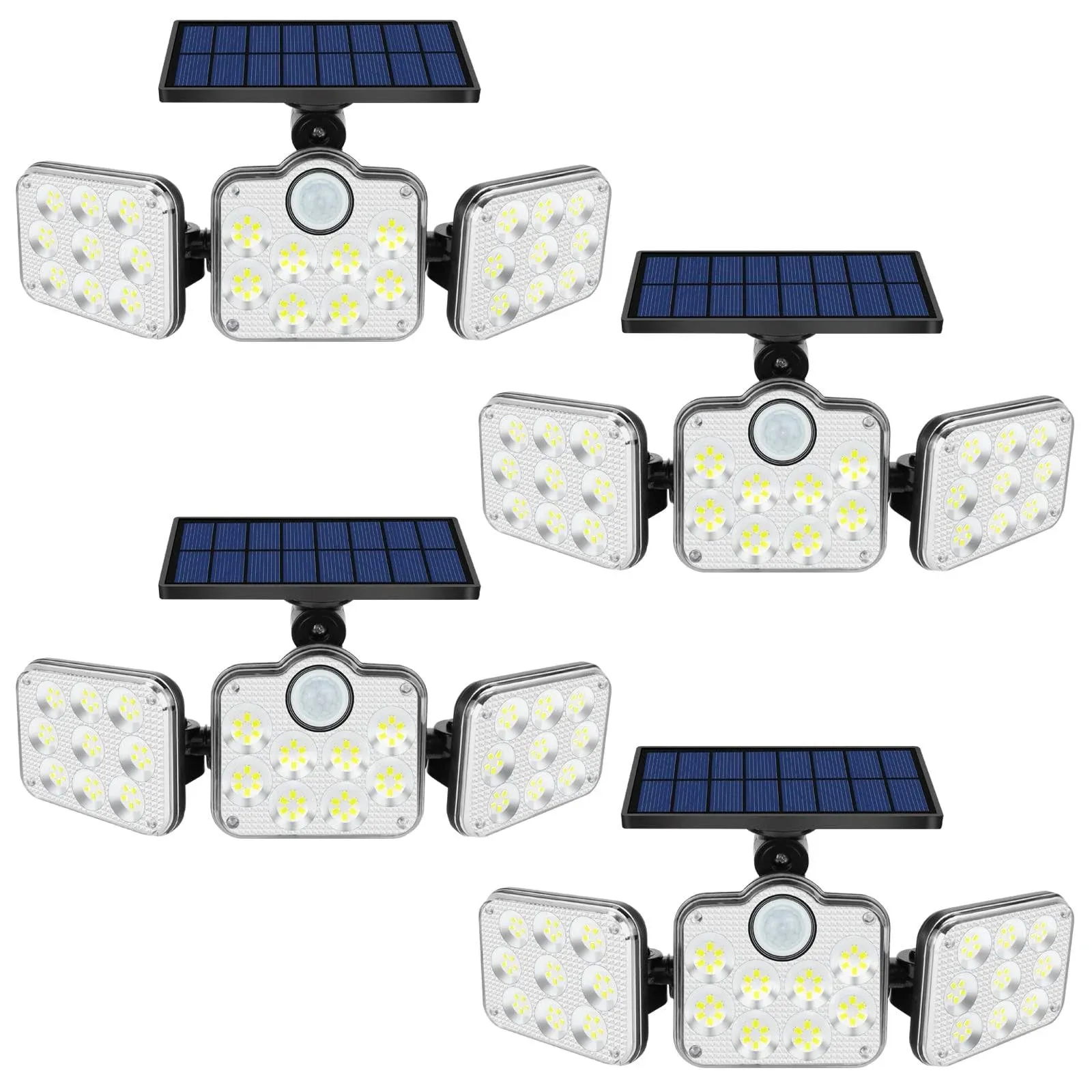 Solar Lights Outdoor, YBING 4 Pack Solar Powered Outdoor Lights Waterproof