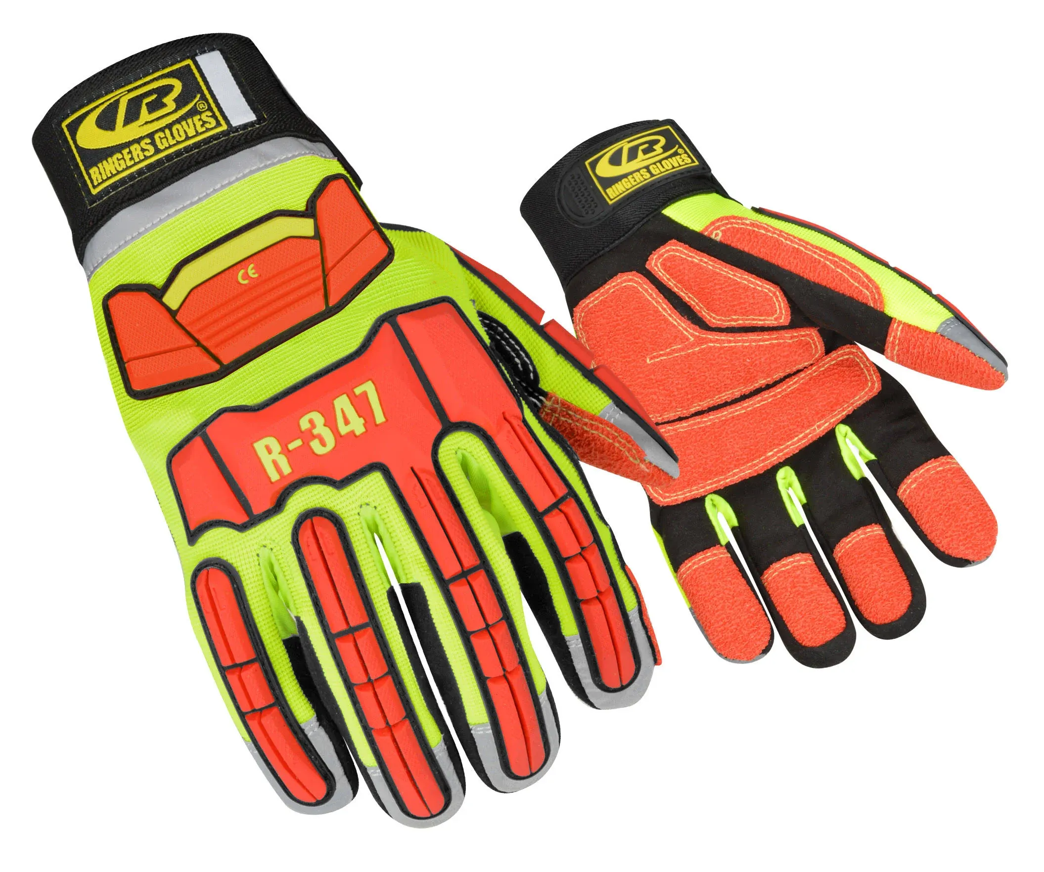 Glove, Rescue, Cut Resistant, 2XL, Hi-Vis, Pr