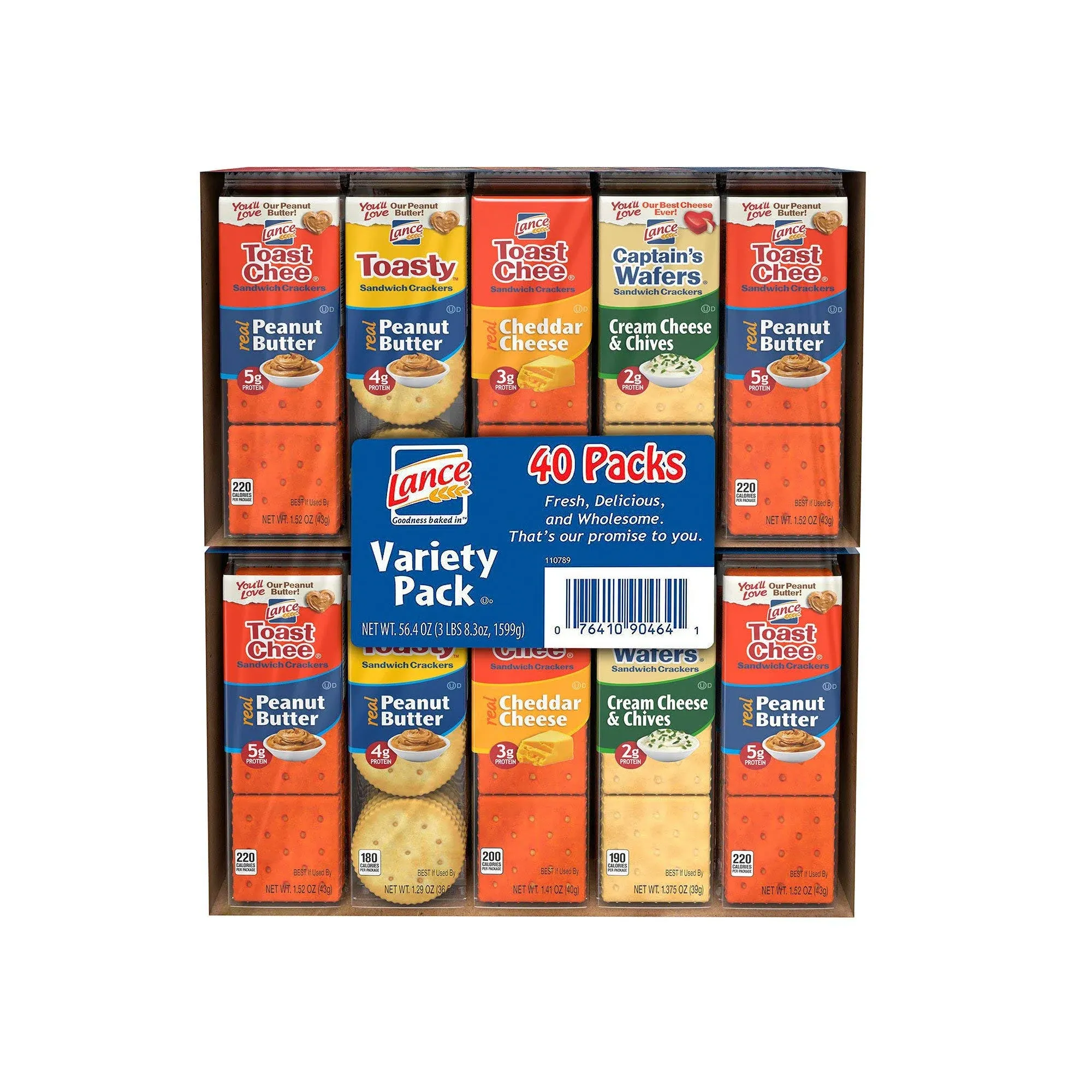 An Item of Lance Sandwich Crackers, Variety Pack (1.41 oz, 40 ct.) - Pack of 2 -