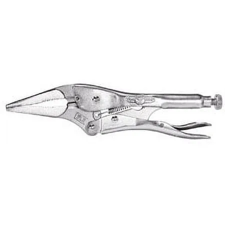 Irwin 9LN Vise Grip Locking Pliers, Long Nose, 9" Long, Jaw Adjustment 0" to 2-7/8"