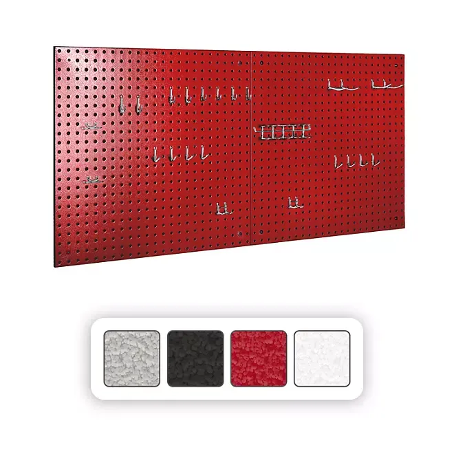 Seville Classics UltraHD 2-Piece Pegboard Set w/ 23 Piece Hook Assortment, 24 ...