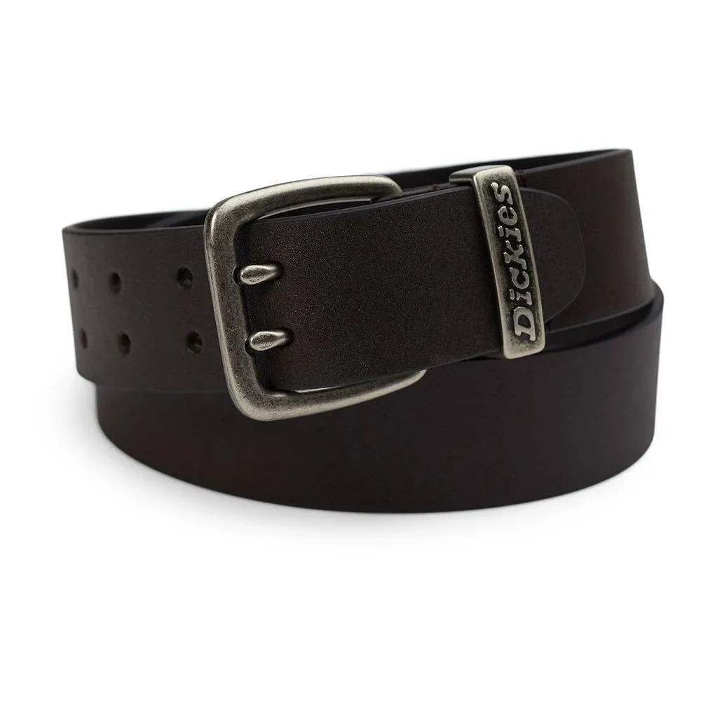 Dickies 😀 Brown Big & Tall 2XL Double Prong Bridle Leather Belt