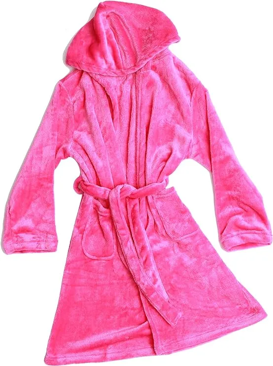 Just Love Hooded Plush Fleece Robe for Girls